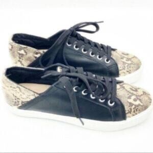 Restricted Women's Low Heel Lace Up Snakeskin Sneaker Size 7.5
